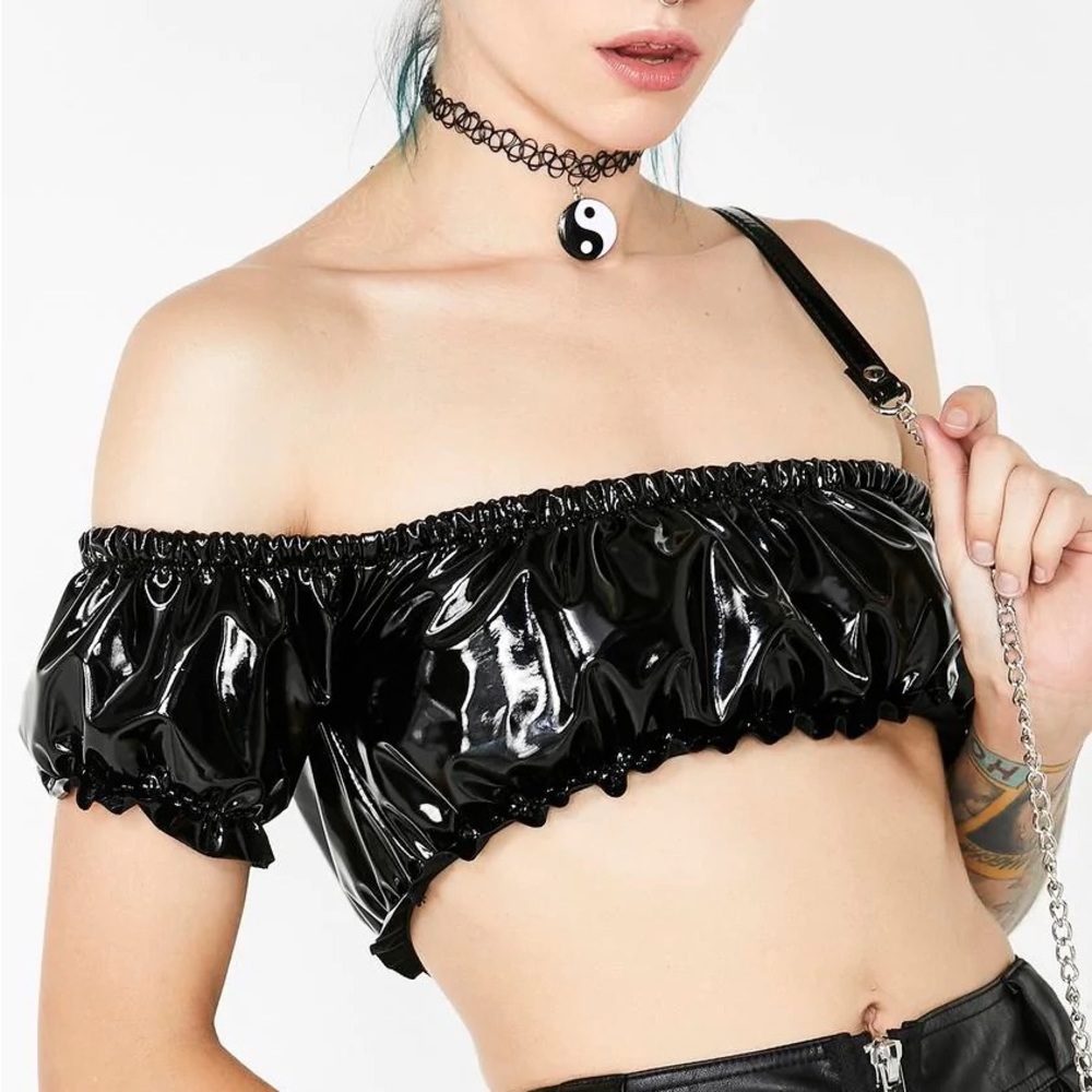 Current Mood Iluminaughty Crop Top NWOT